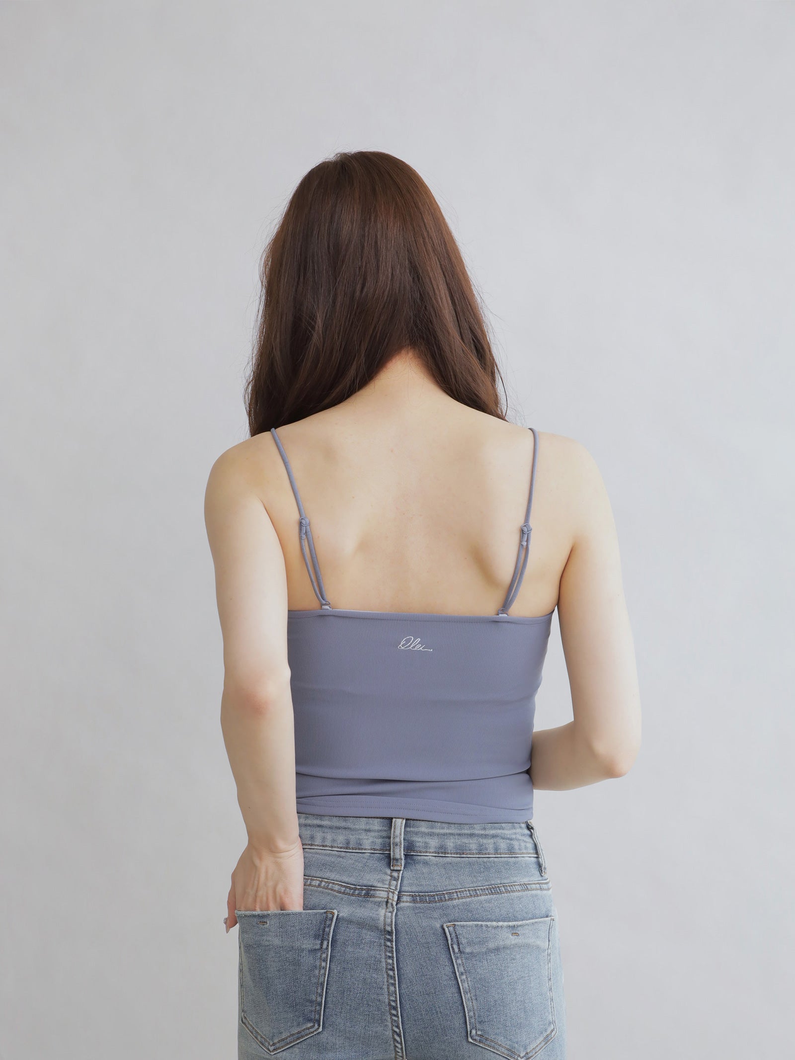 paloma wool ライトブルー リブ編み キャミソール オリジナル3wayキャミソール