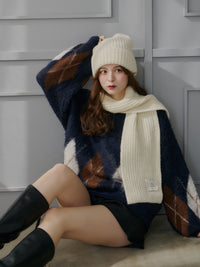 ニットマフラー×ワッチセット