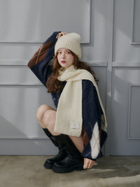 ニットマフラー×ワッチセット