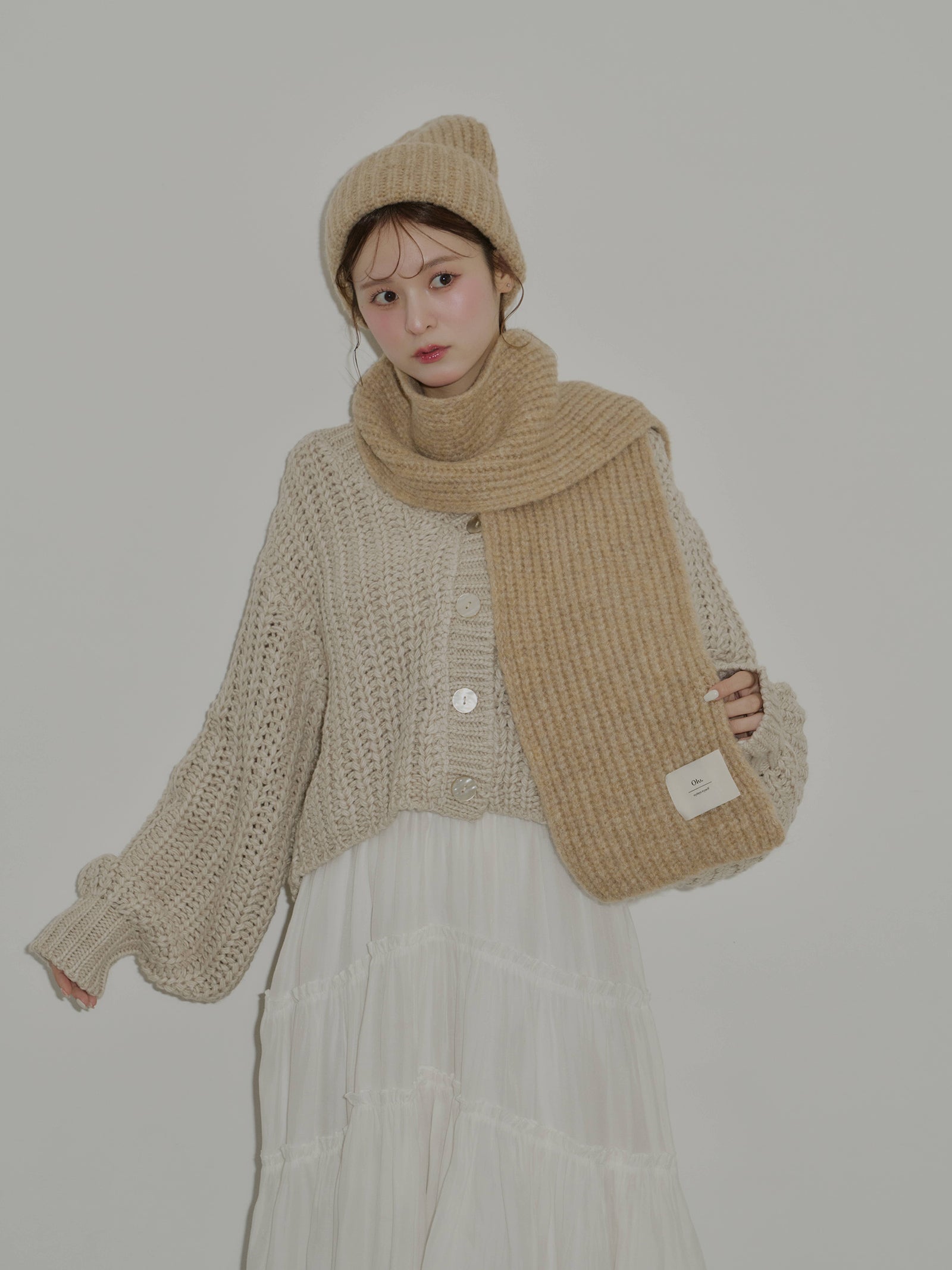 ニットマフラー×ワッチセット