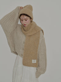 ニットマフラー×ワッチセット