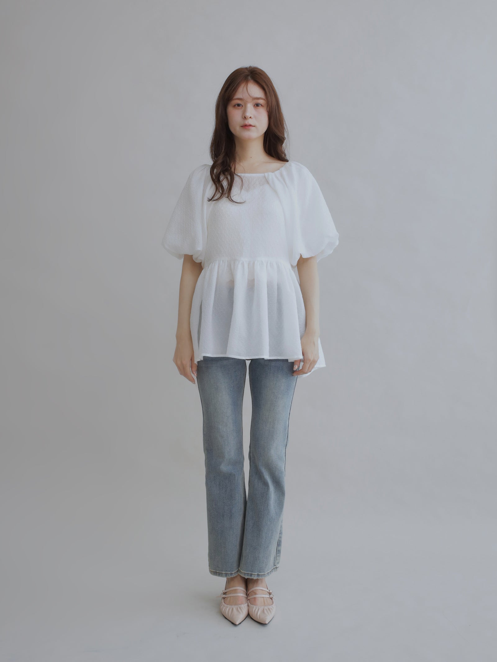 OHGA PICO BLOUSE ブラウス2025ss