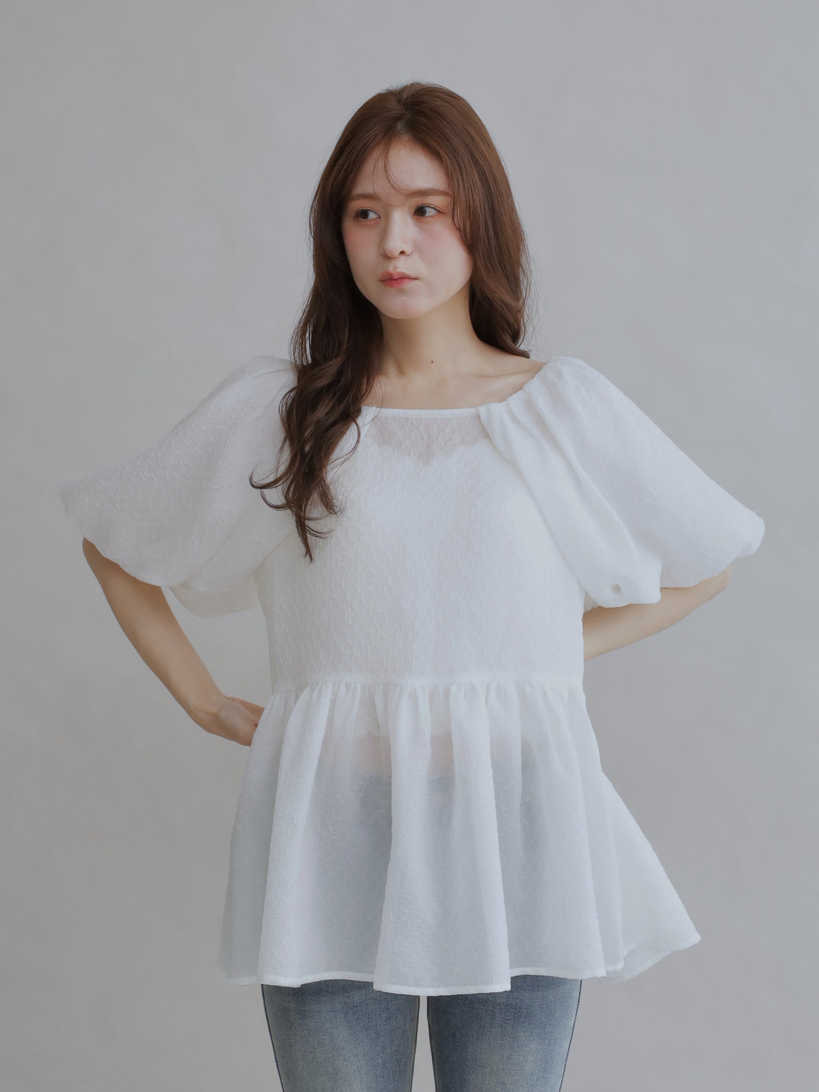 Drawer - ほぼ未使用 ohga オーガ PICO BLOUSE 襟フリルブラウス