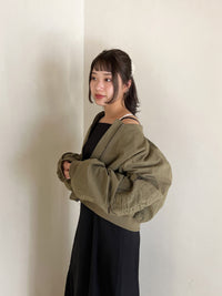 クシュクシュクロップドブルゾン