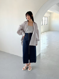 ジップデニムスカート