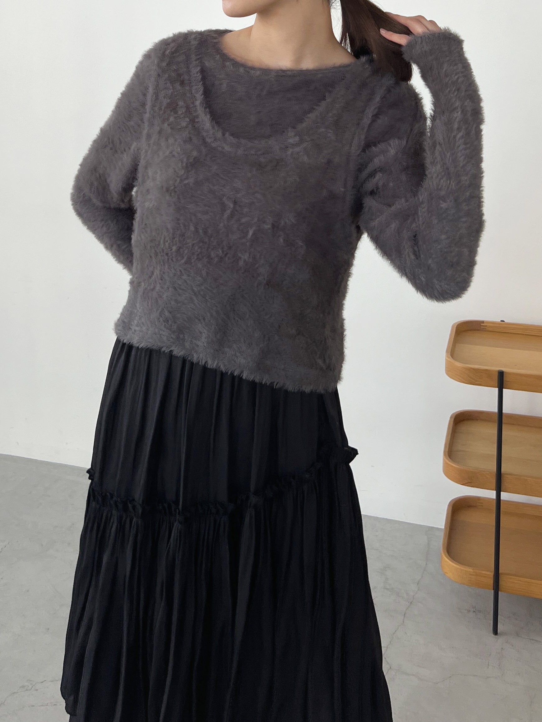 シャギーセットトップス