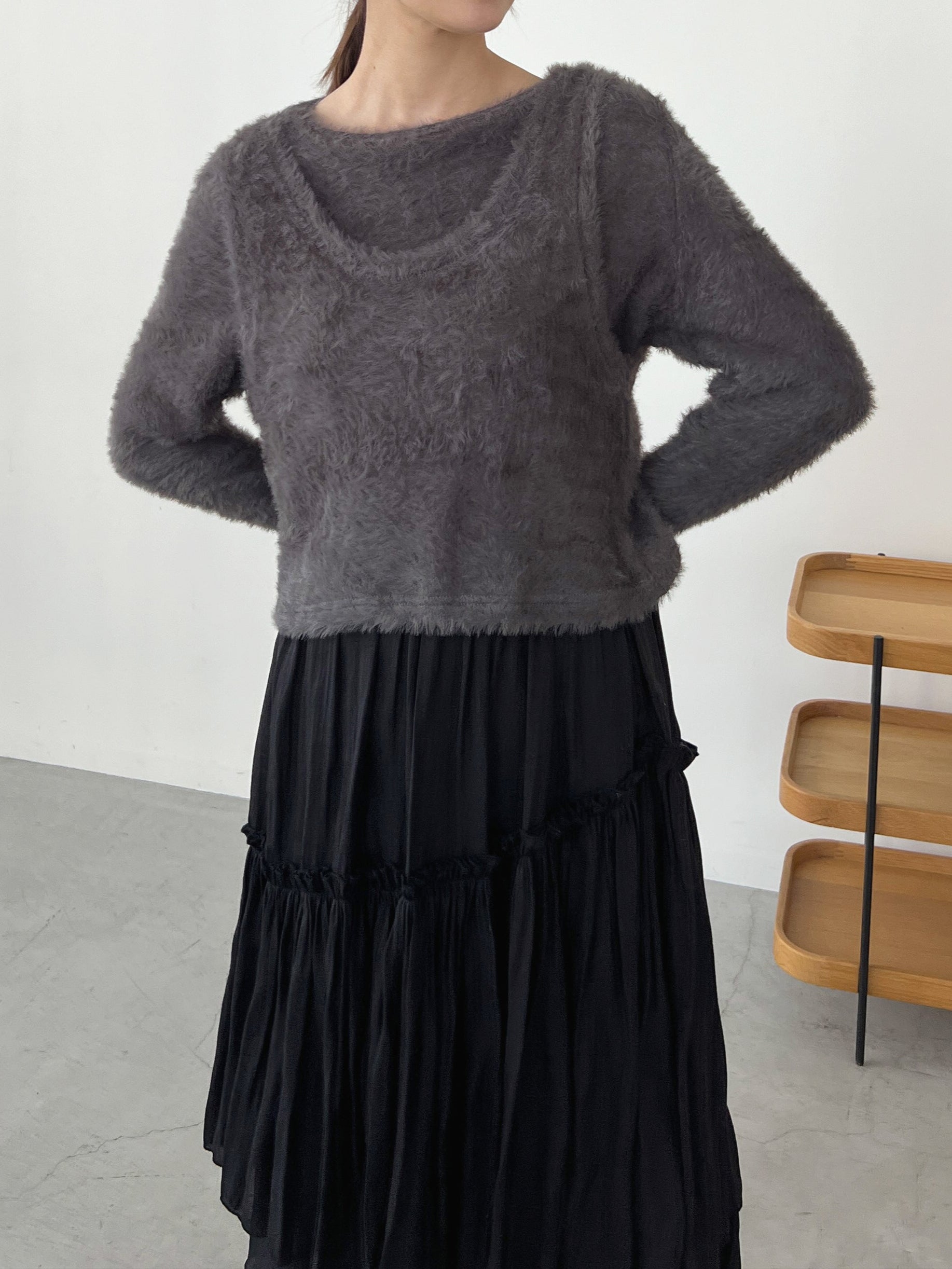 シャギーセットトップス