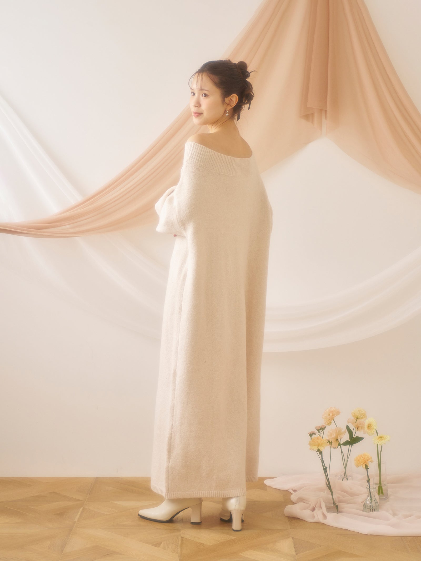 ショップボート ワンピース ボートネック カットソーワンピース｜JENNE