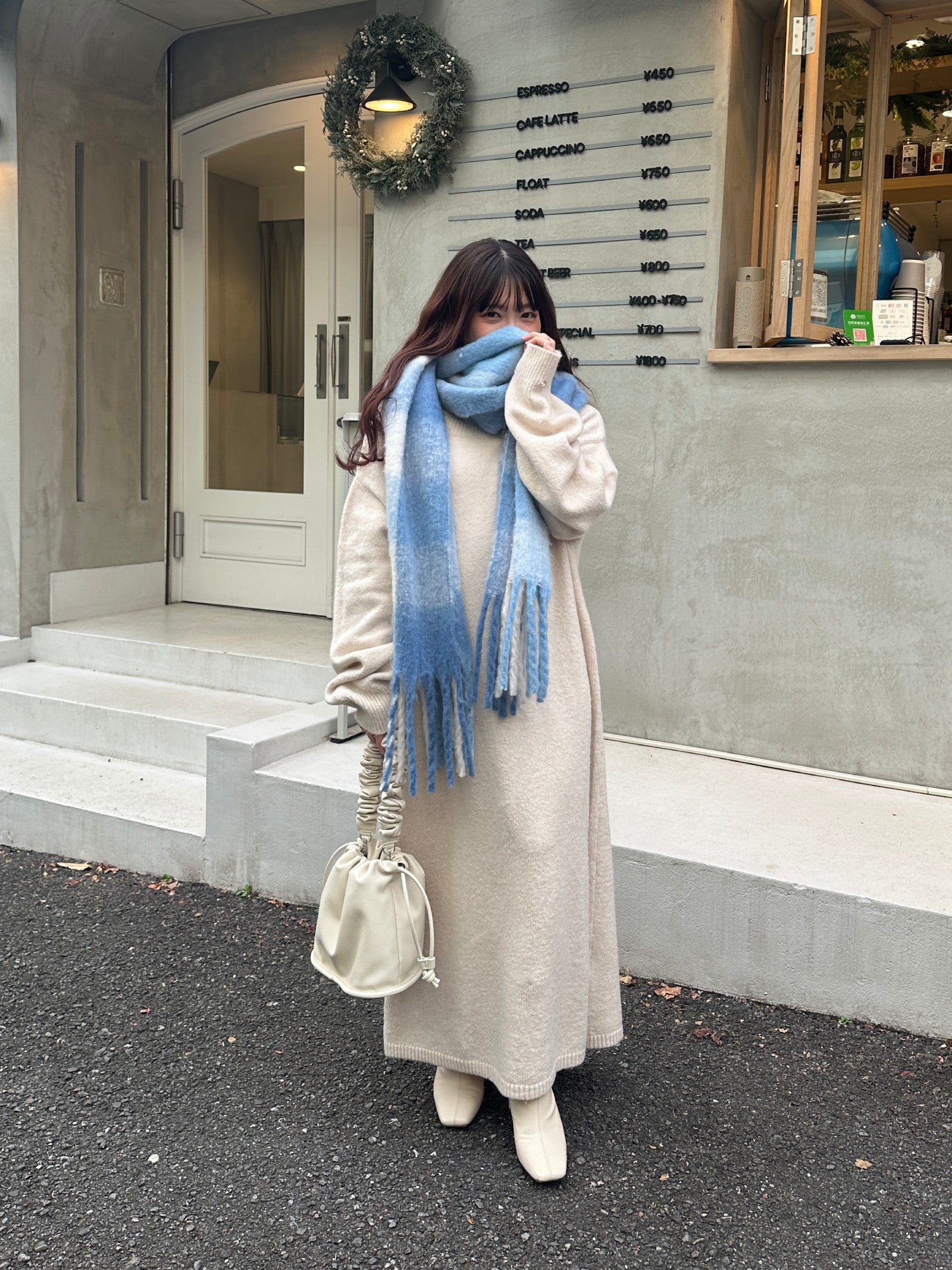 3wayボートネックニットワンピース