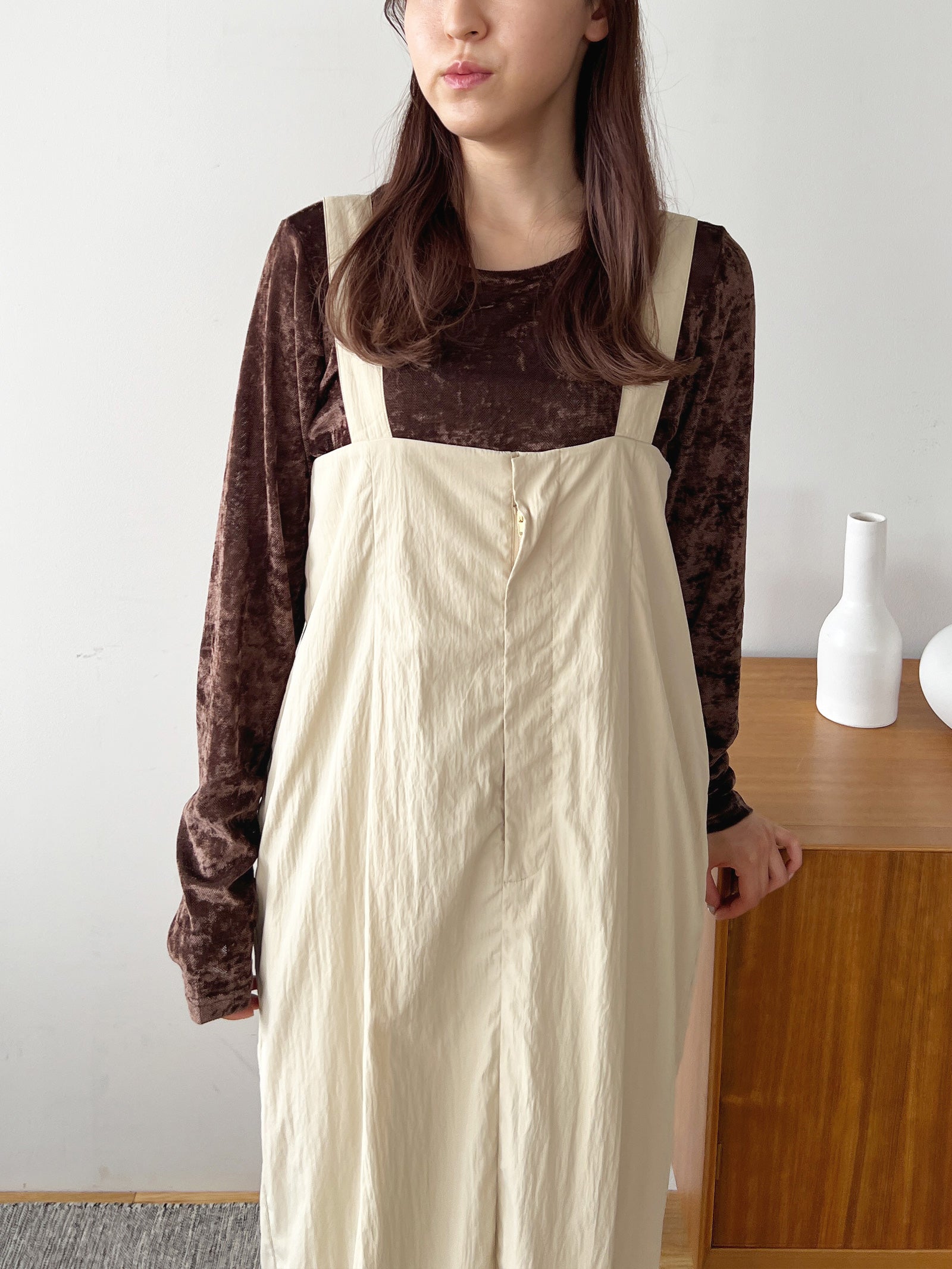 ハイウエストジャンパースカート