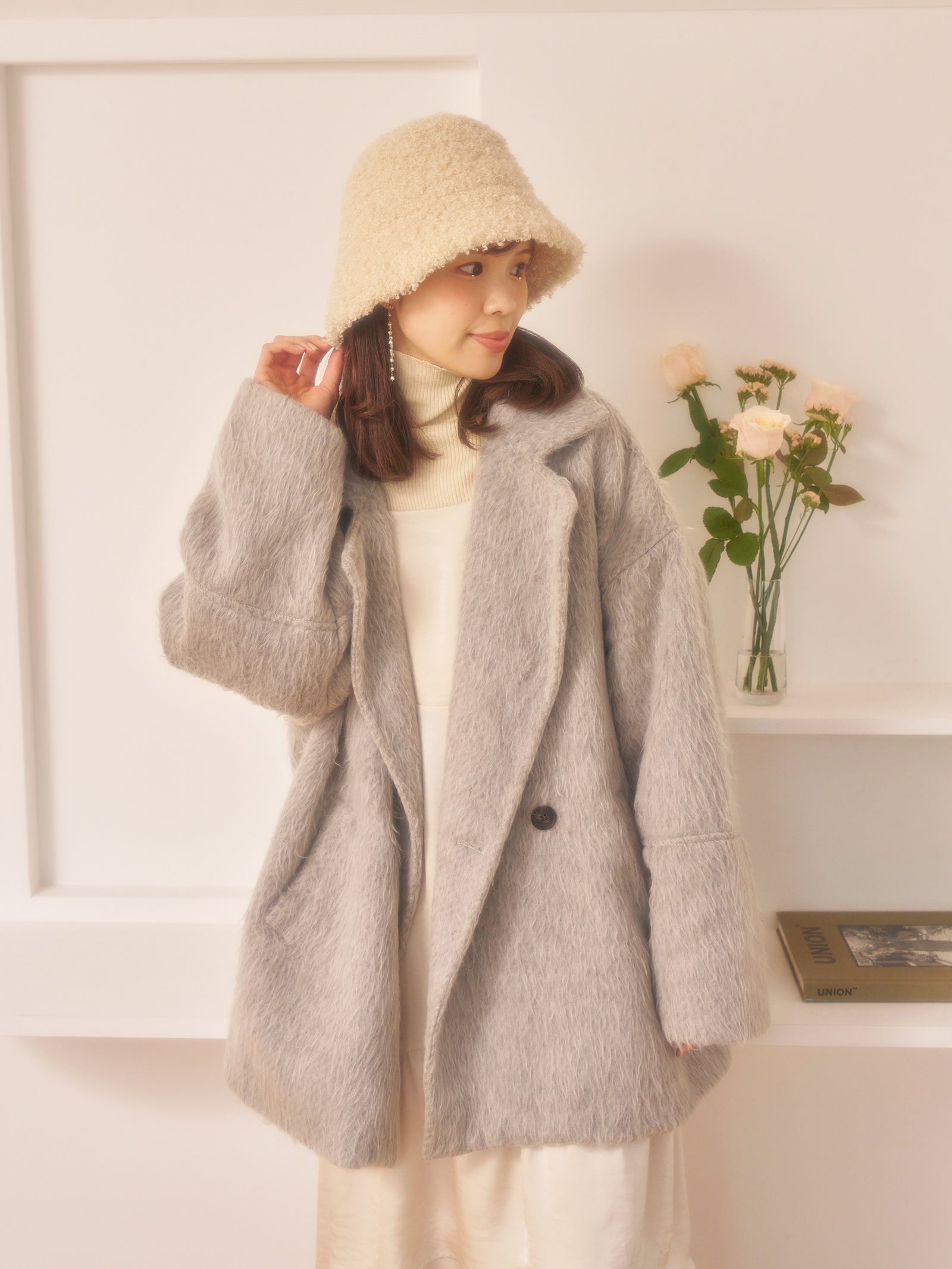 モコモコバケットハット