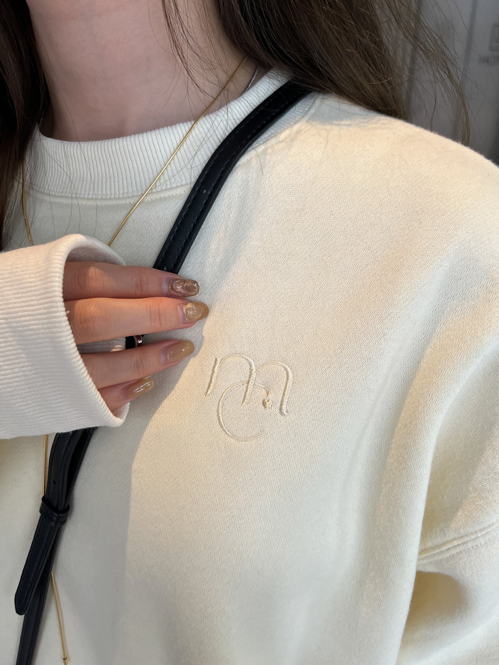 オーバーサイズロゴスウェット