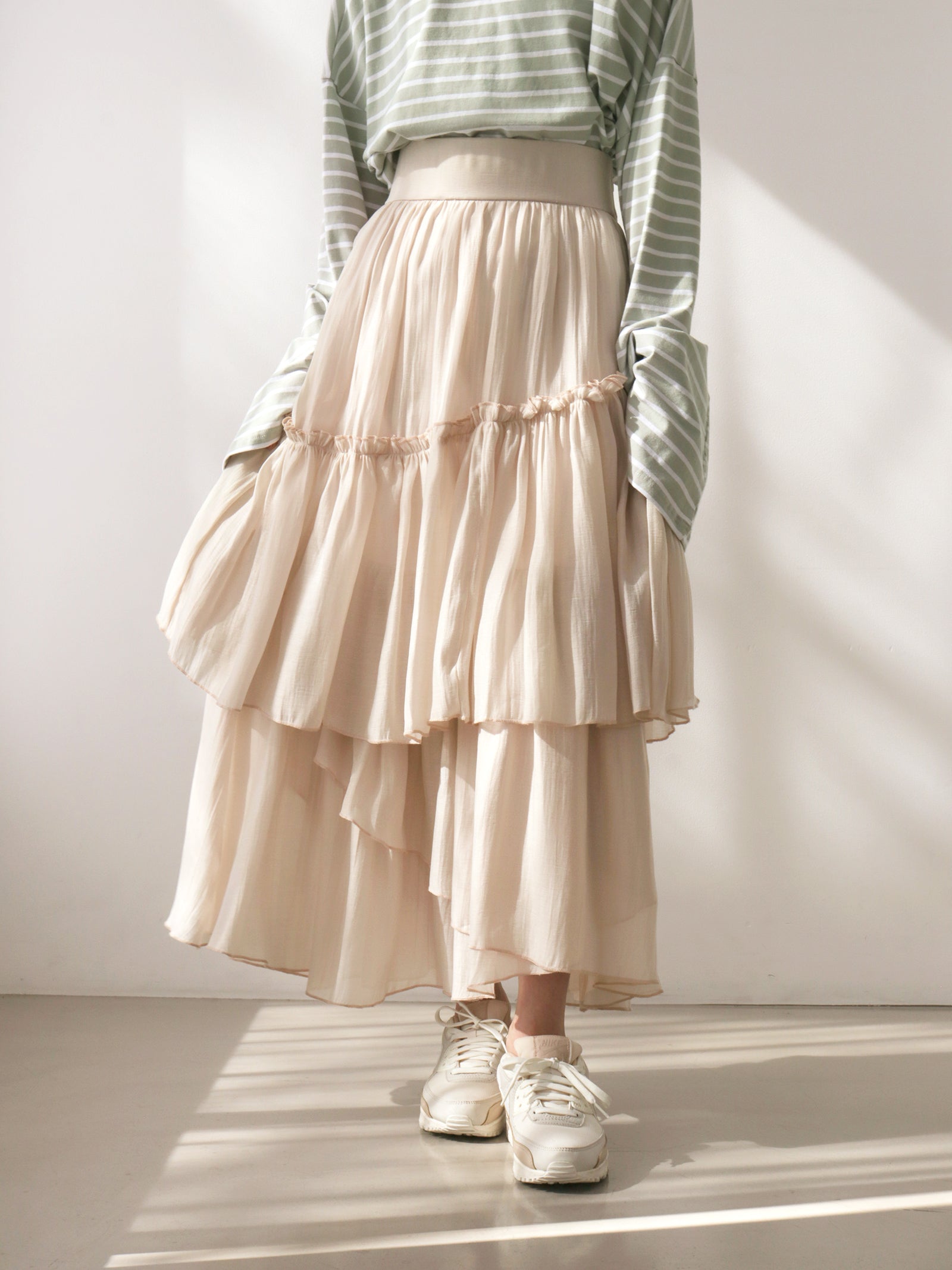 (新品未使用) Mystrada♡新作♡ランダムティアードスカート ランダムティアードスカート