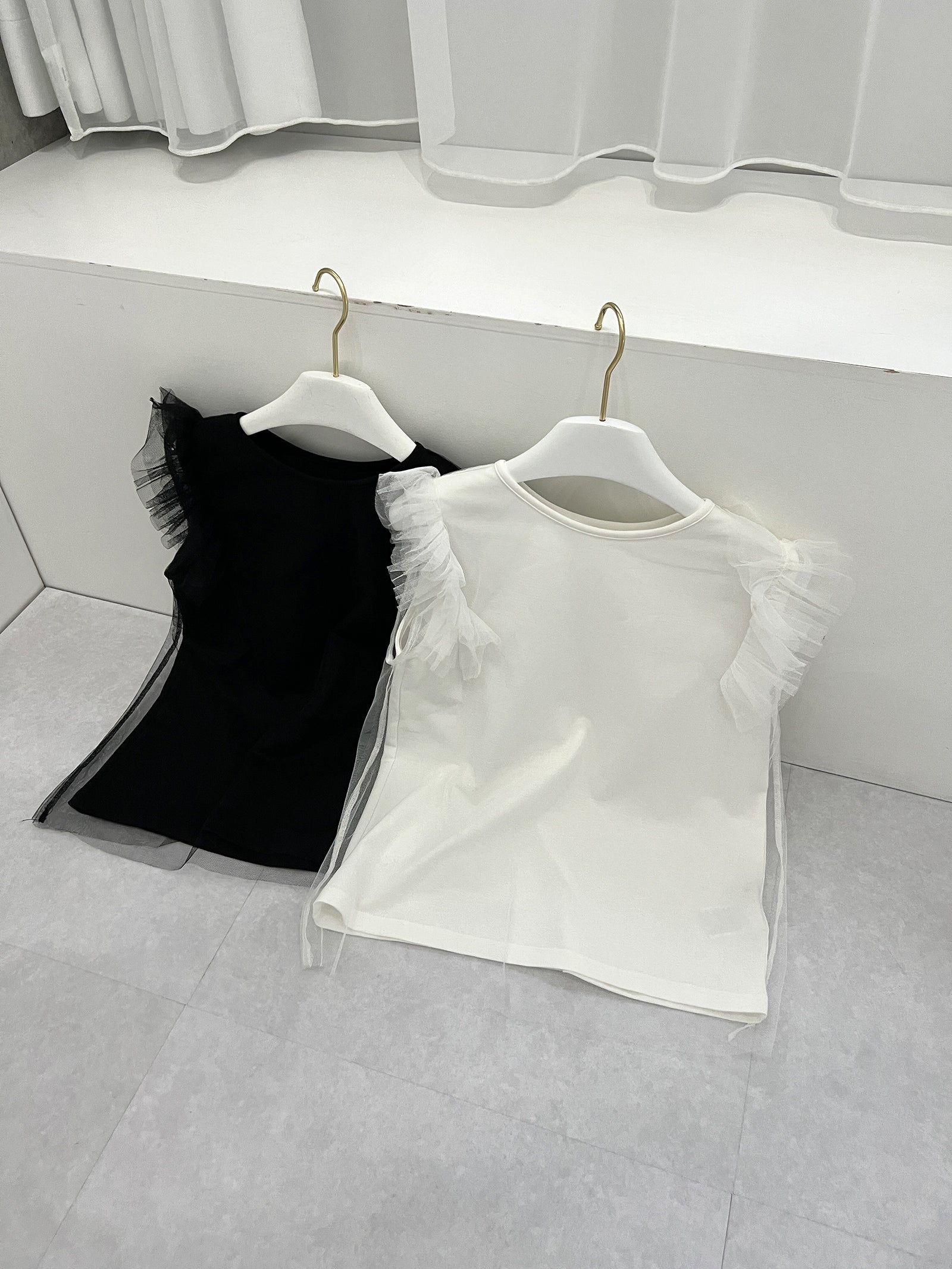HERENCIA バックチュールカットソー　Tシャツ　トップス　フリル　白　綿 楽天市場】トップス (45-0455) レディース Tシャツ 半袖 リボン