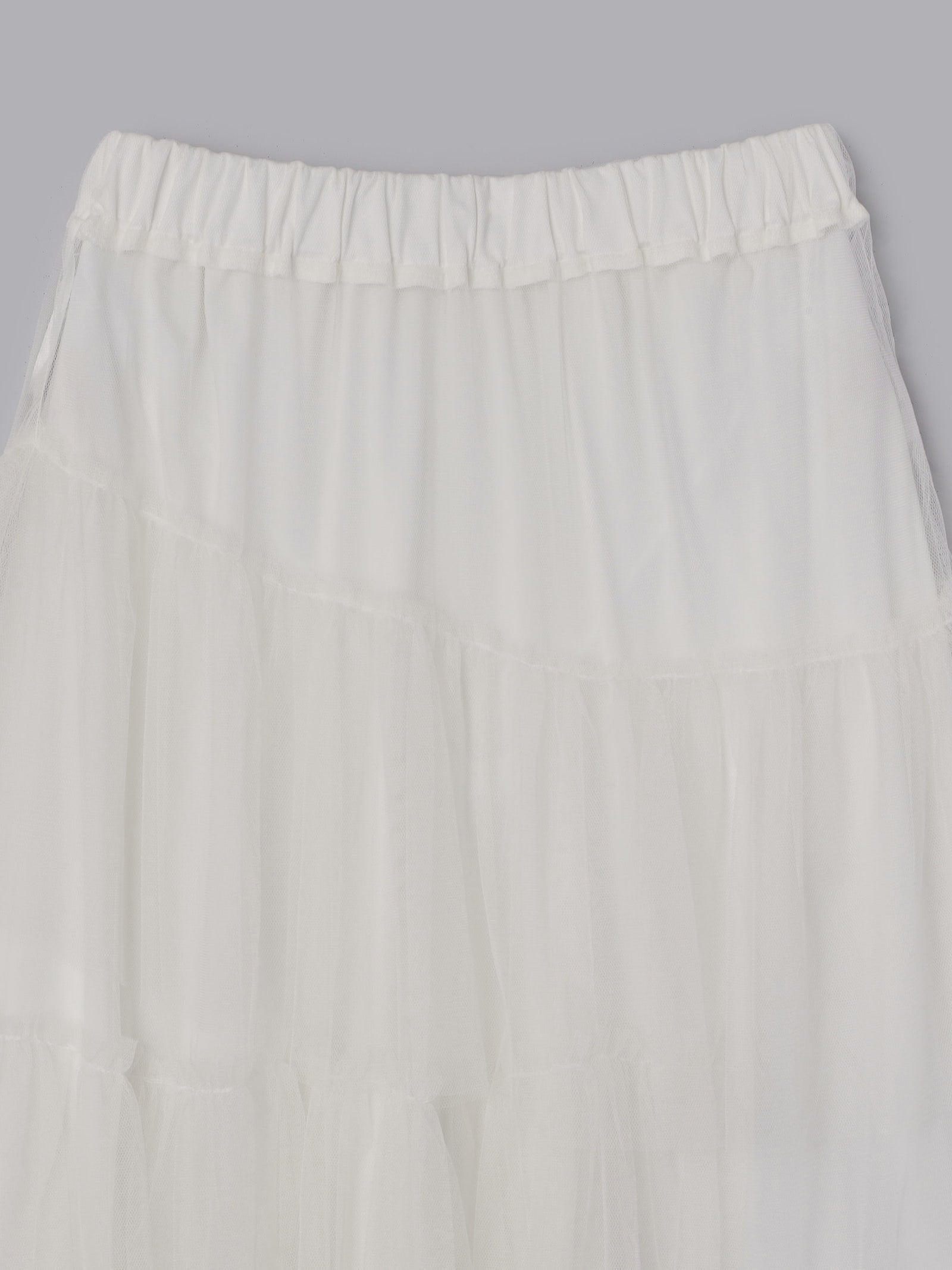 チュールランダムティアードスカート