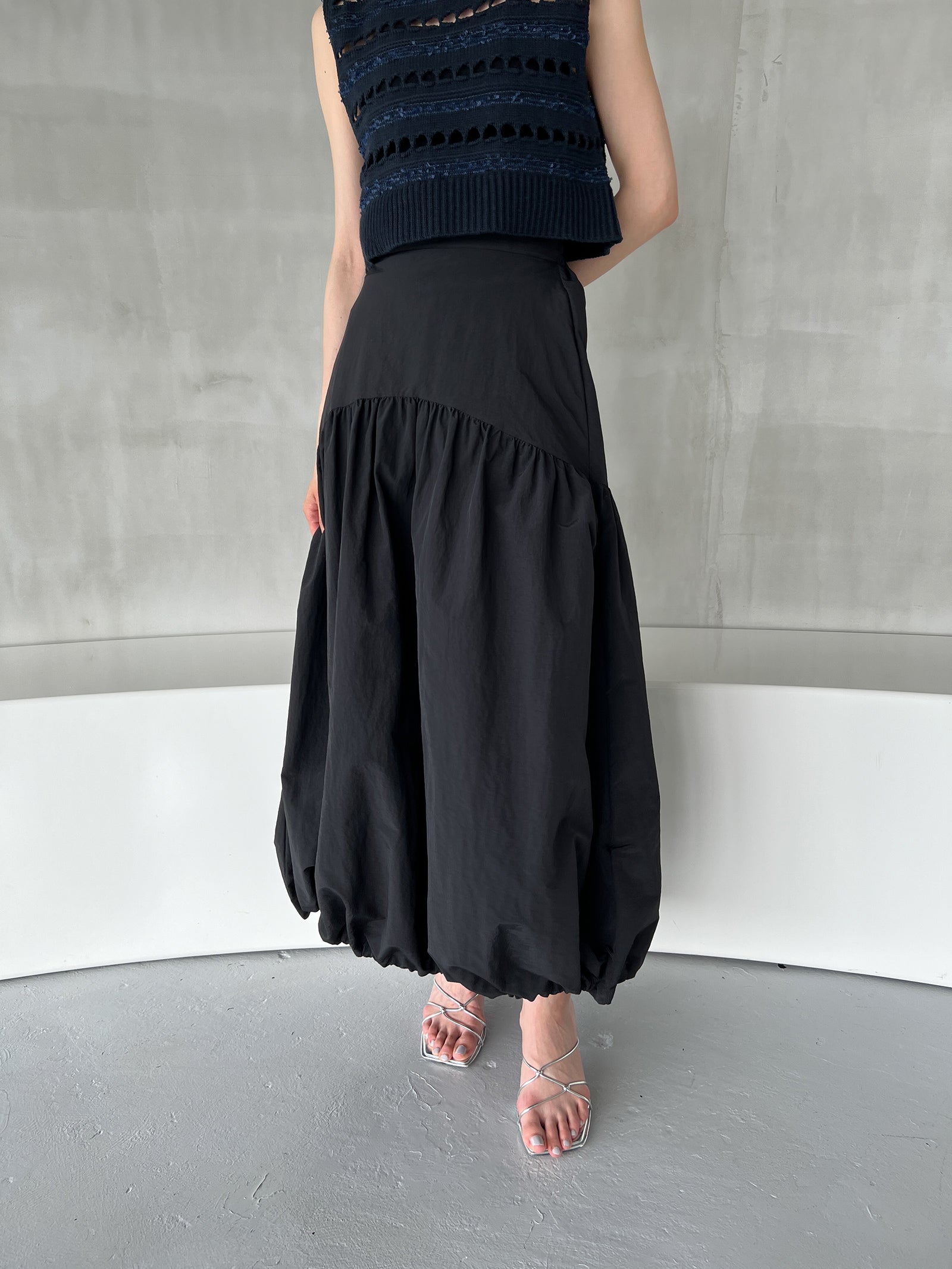 スカート ollun  pocopoco tiered skirt ollun pocopoco tiered skirtの通販 by mamr's shop｜ラクマ