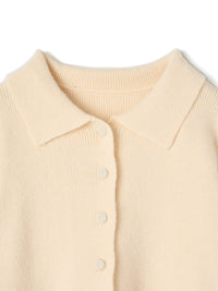 【mic】クラシックペプラムニットカーディガン