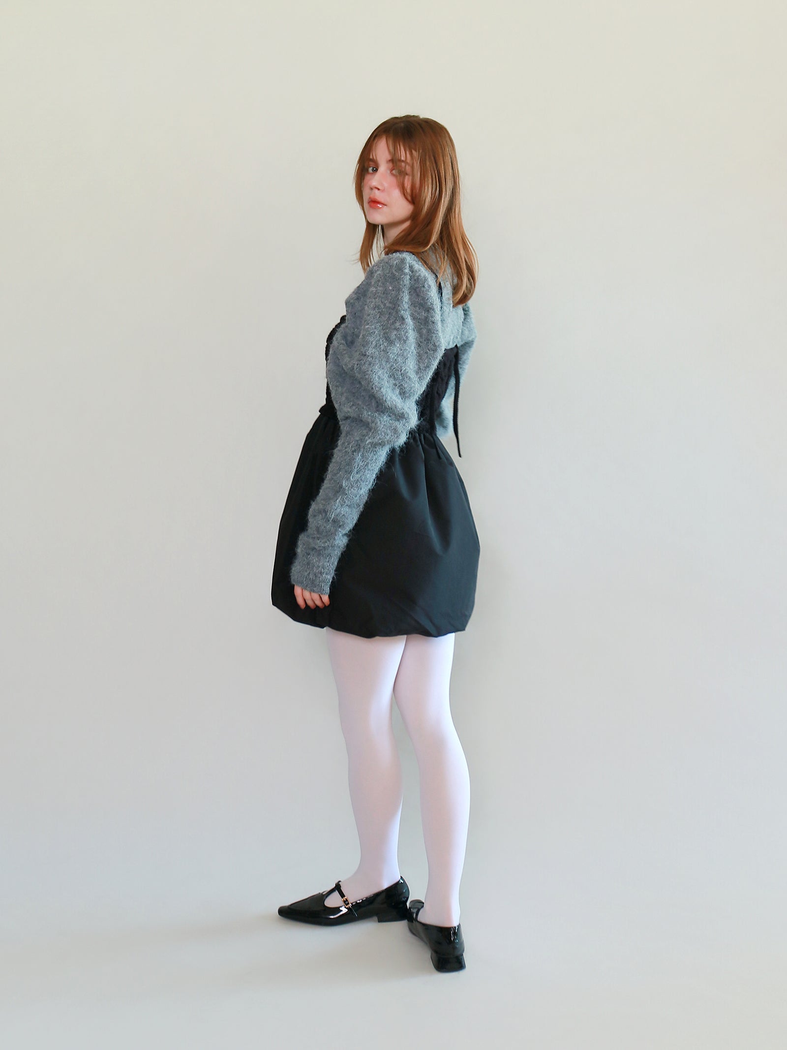 【mic】ケーブルバルーンキャミソールワンピース