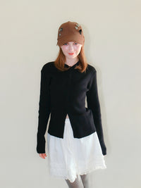 【mic】フラワービジューキャップ