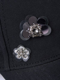 【mic】フラワービジューキャップ