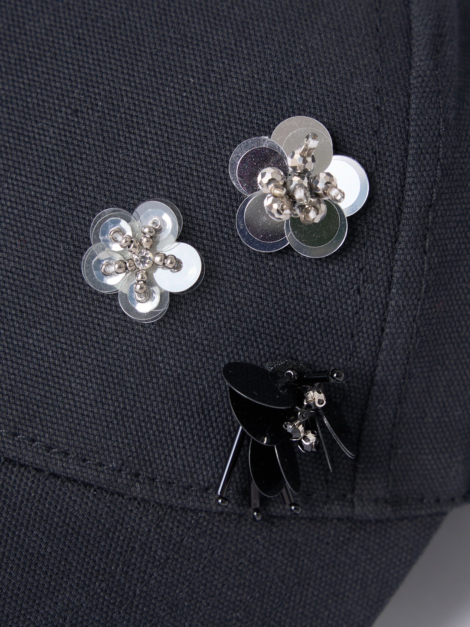 【mic】フラワービジューキャップ