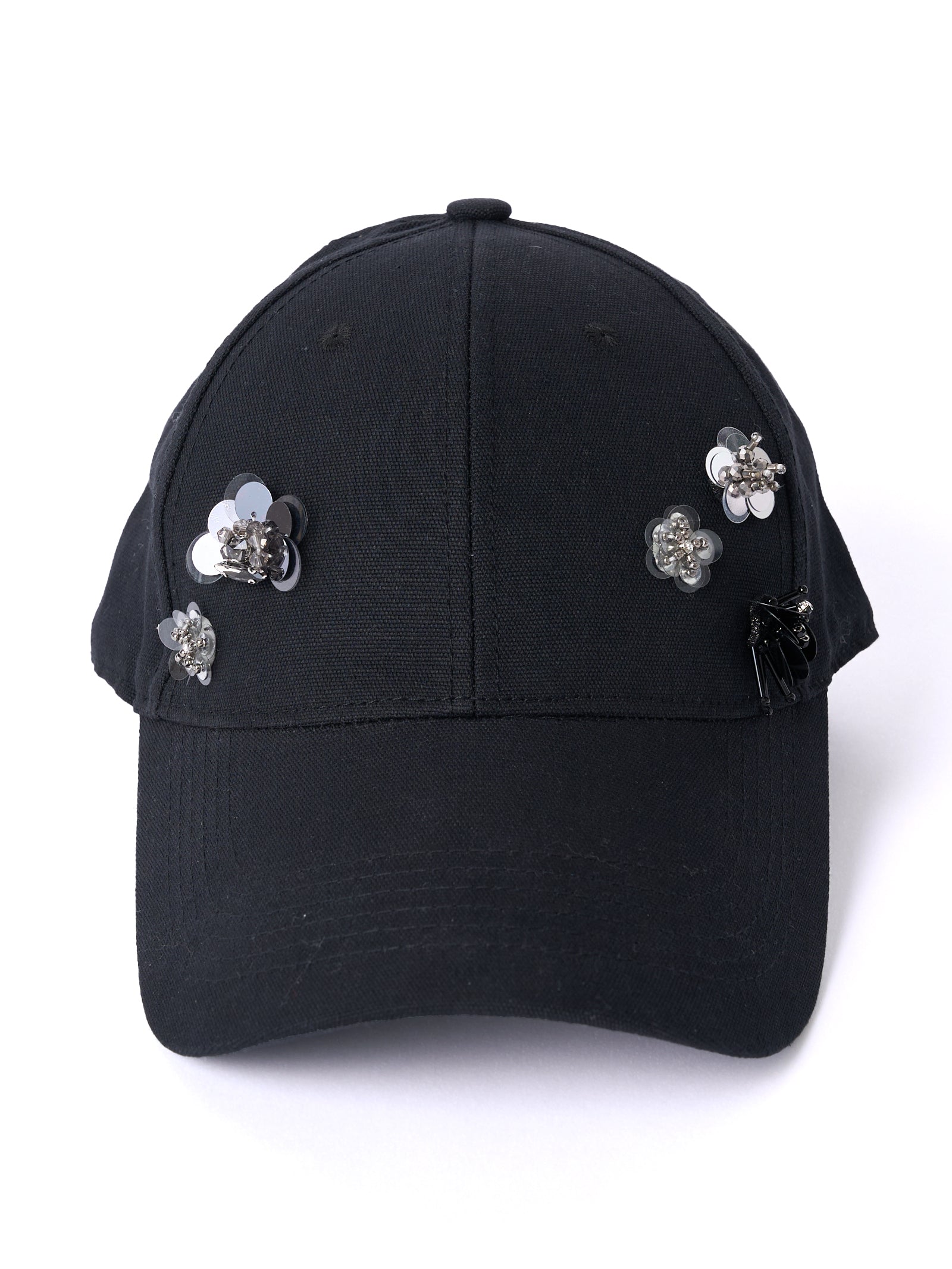 【mic】フラワービジューキャップ