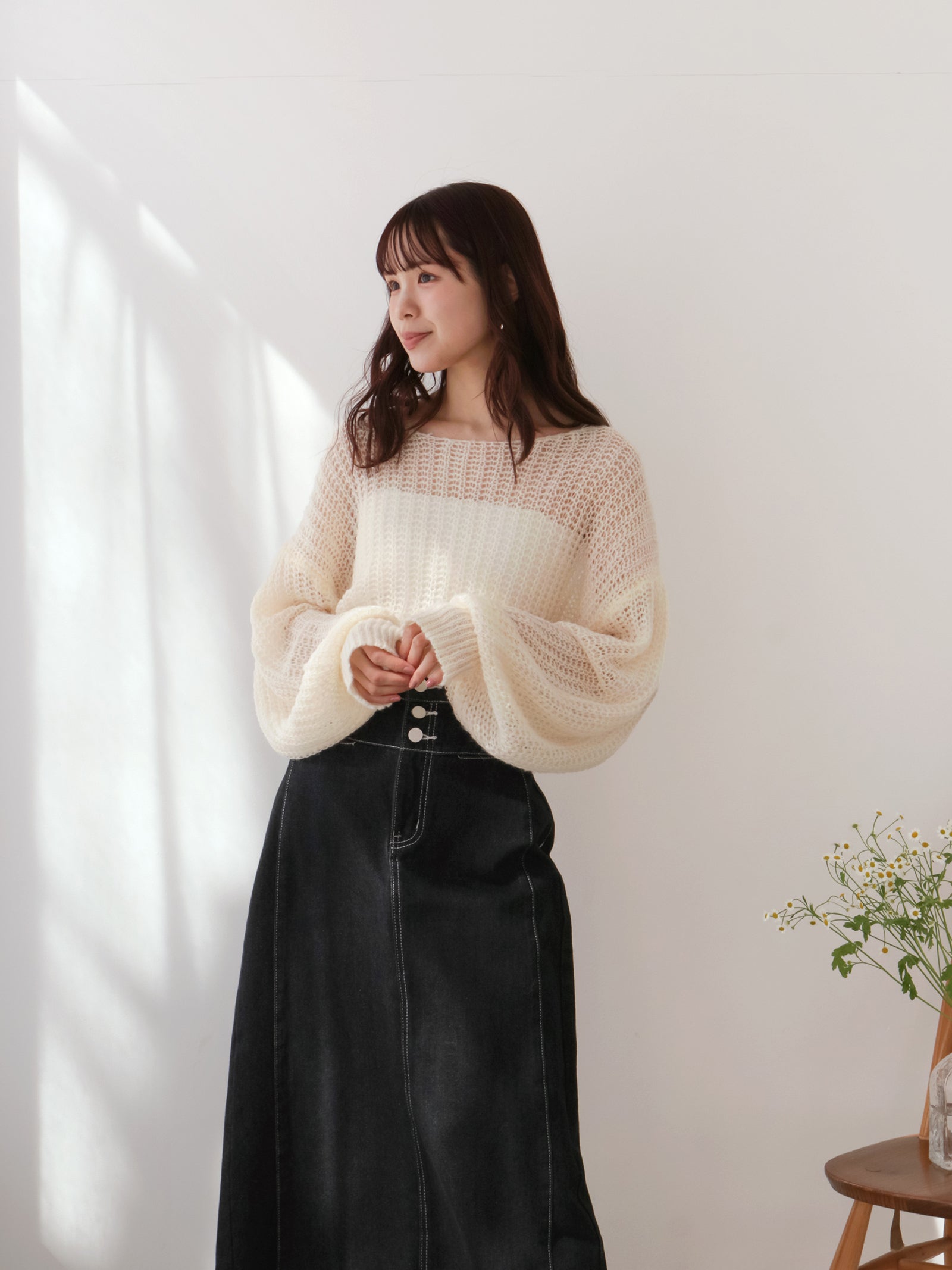 polaura バックオープンリボンシアーニット バックオープンリボンシアーニット – poláura OFFICIAL ONLINE STORE
