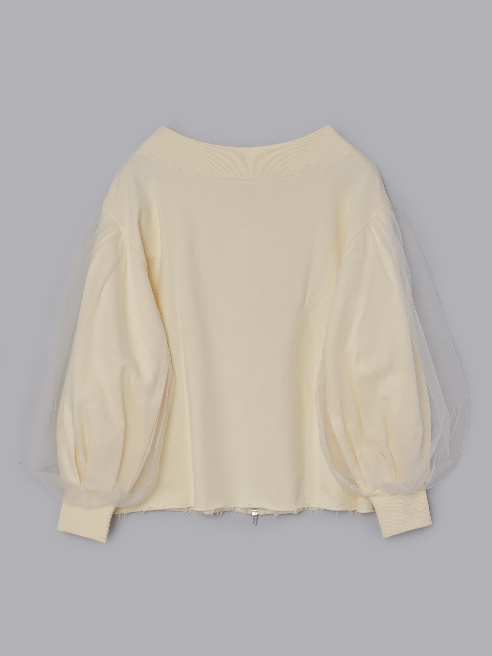 チュールドッキングボートネックスウェット