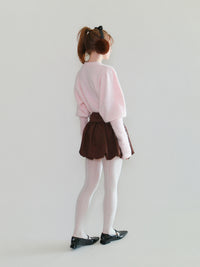 【mic】モヘアパフスリーブニット