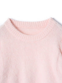 【mic】モヘアパフスリーブニット