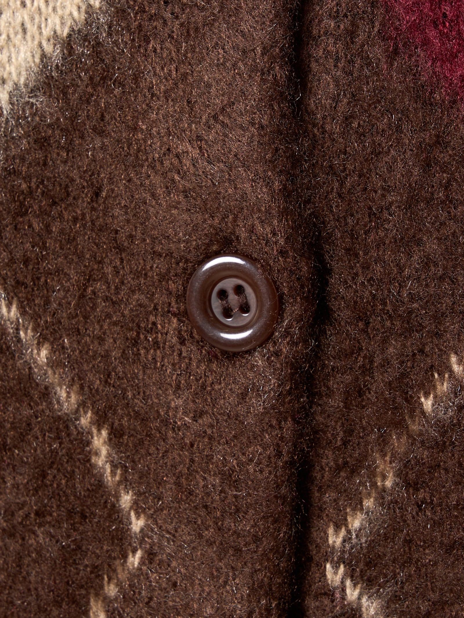 【mic】アーガイルニットカーディガン