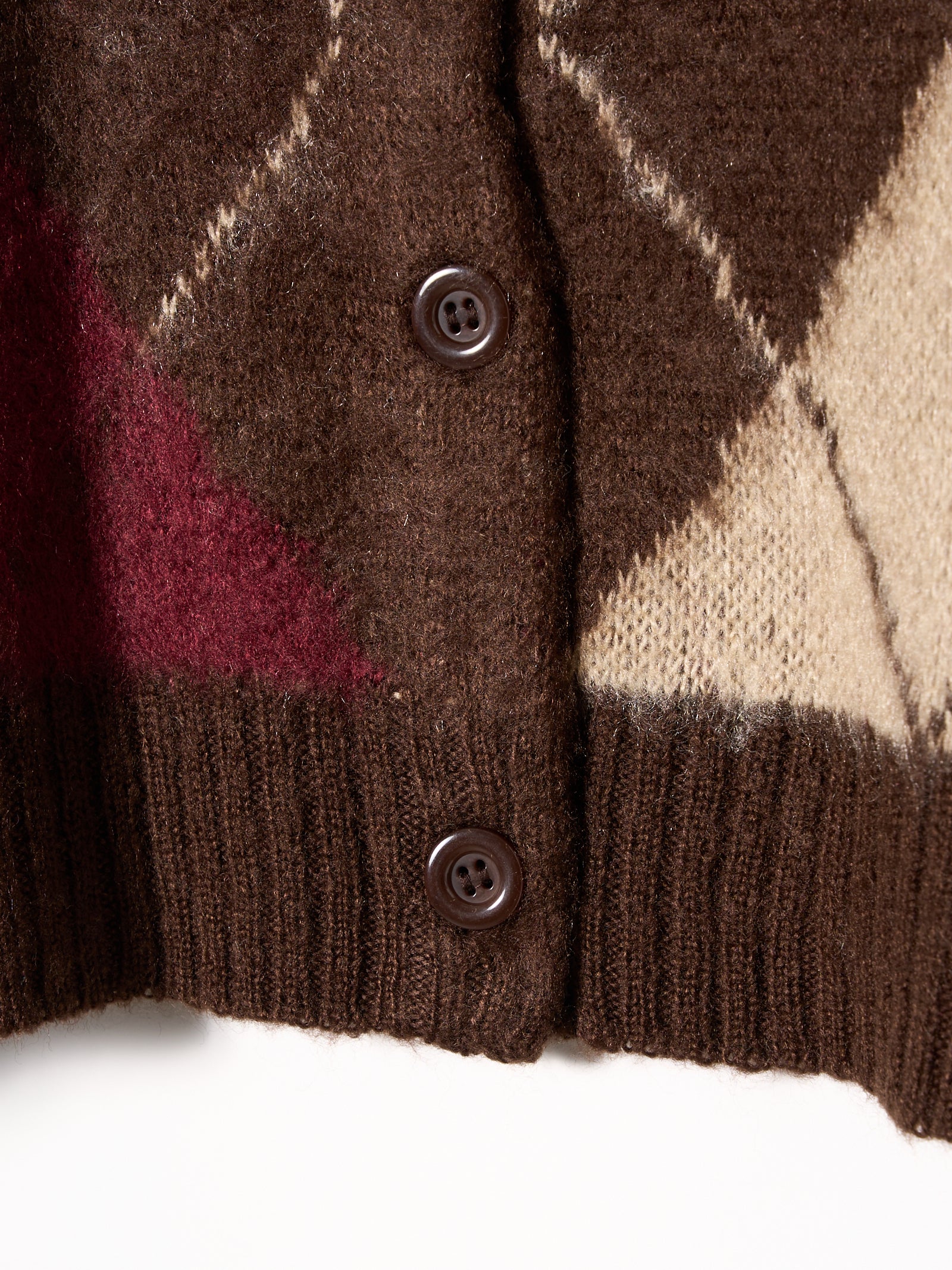 【mic】アーガイルニットカーディガン