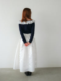 【mic】ベルラッフルニットカーディガン