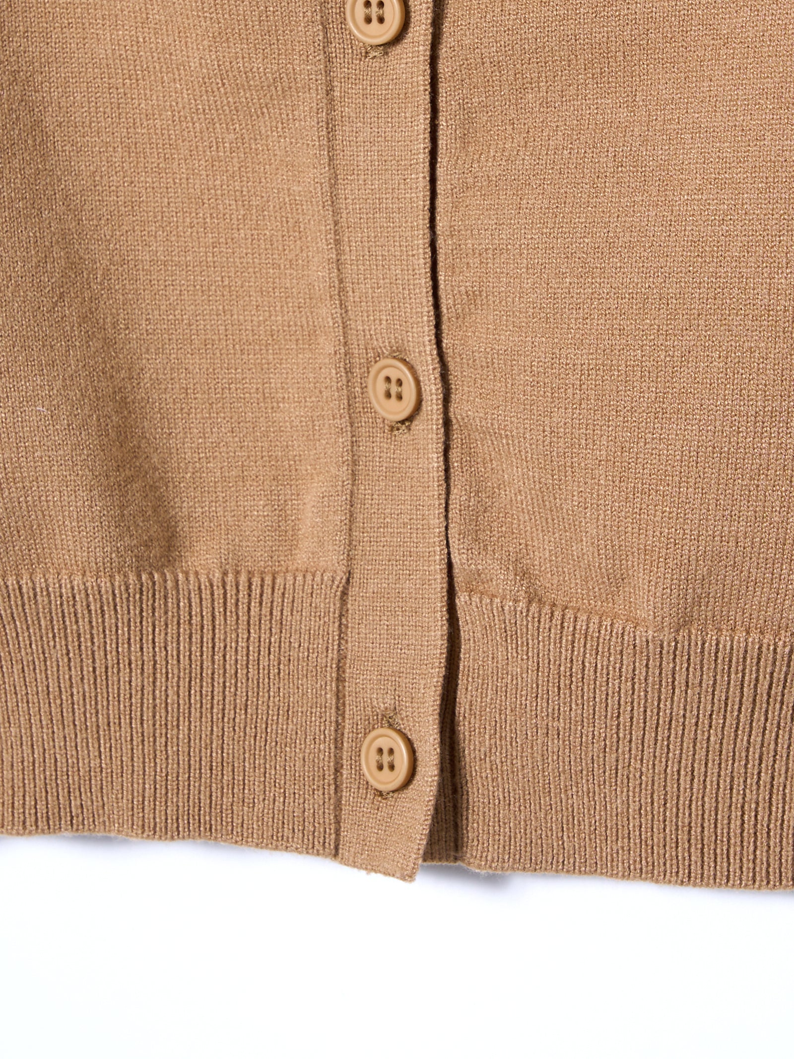 【mic】ベルラッフルニットカーディガン