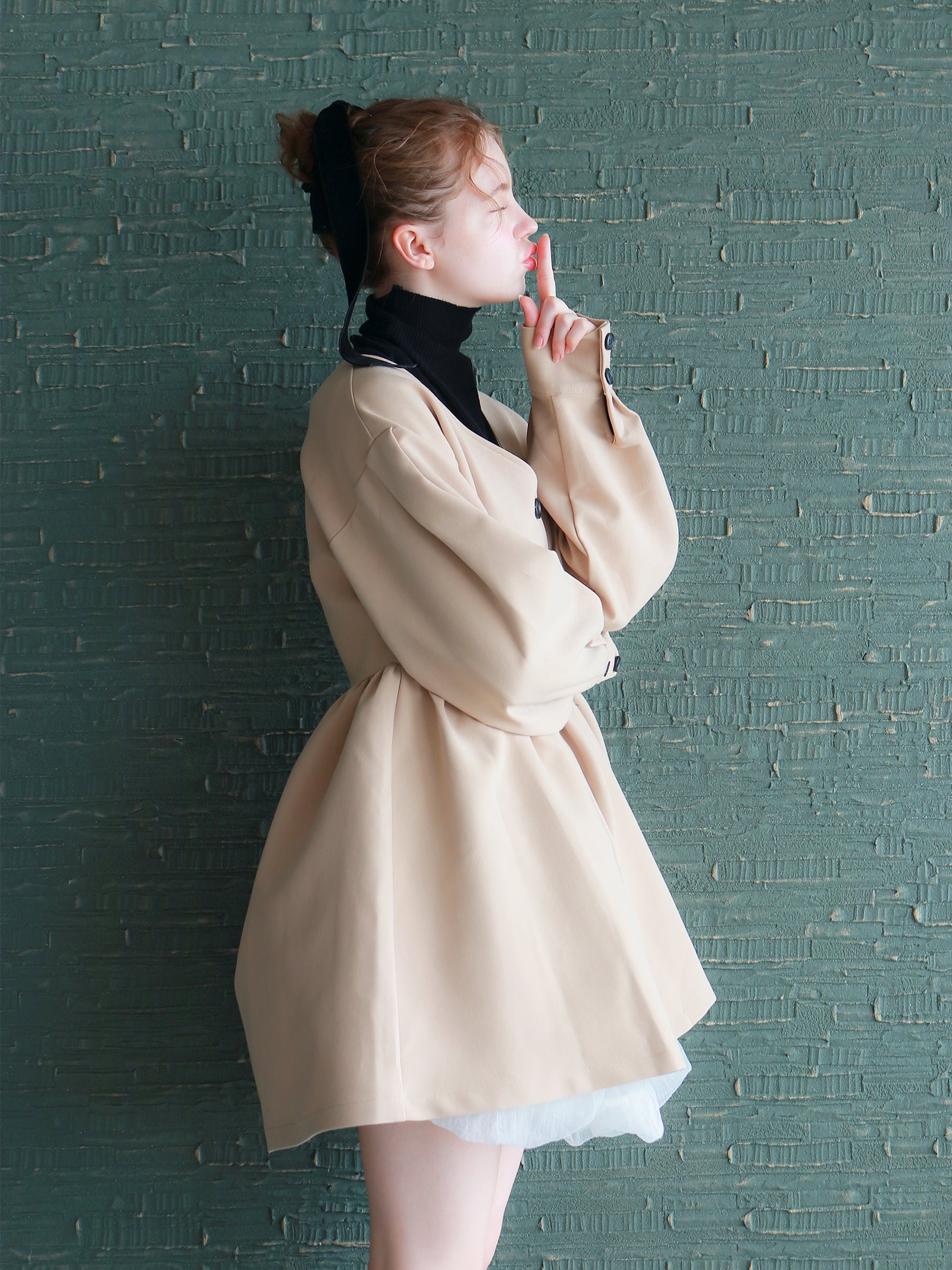 【mic】クラシカルペプラムチュニック