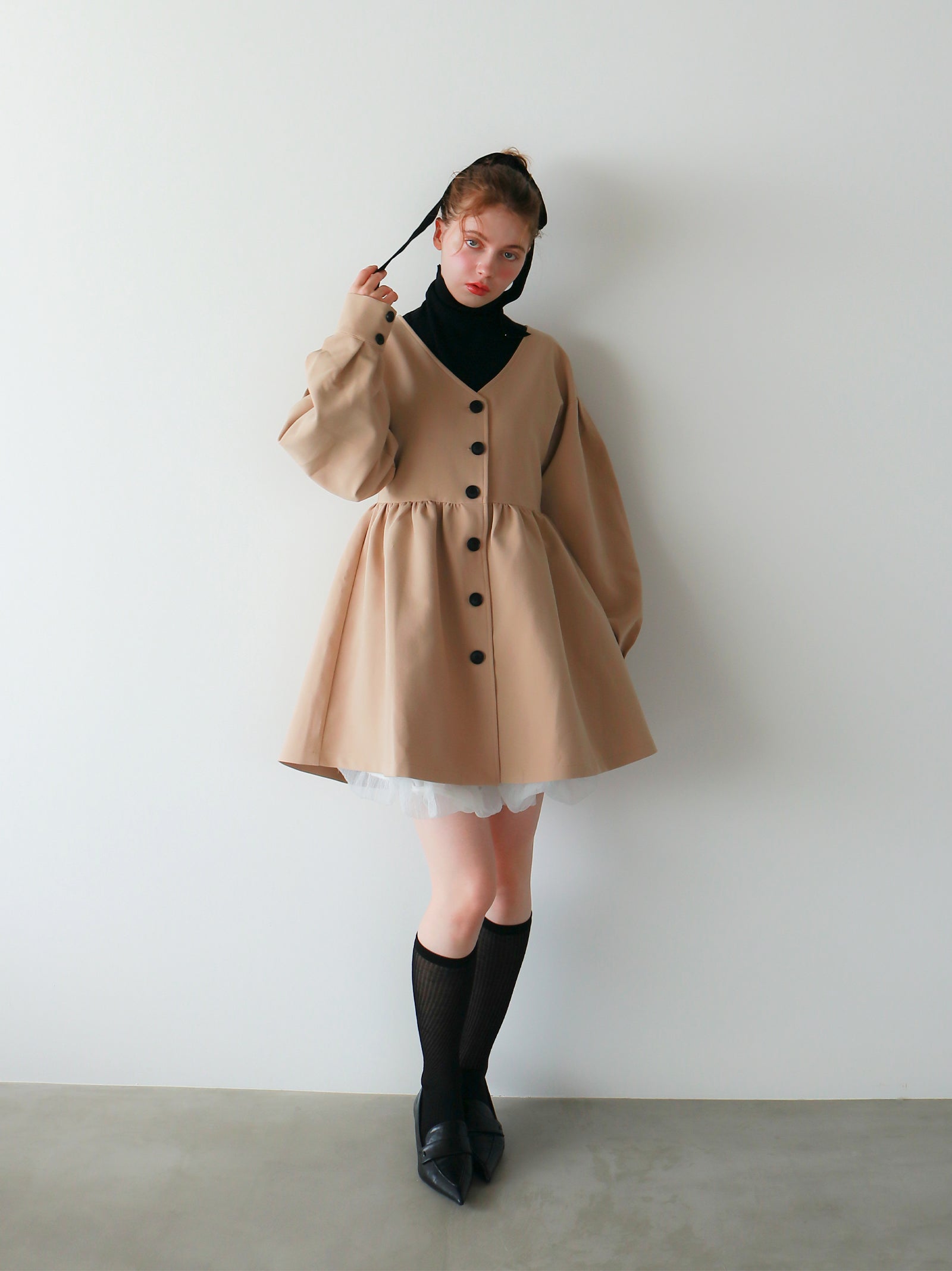 【mic】クラシカルペプラムチュニック