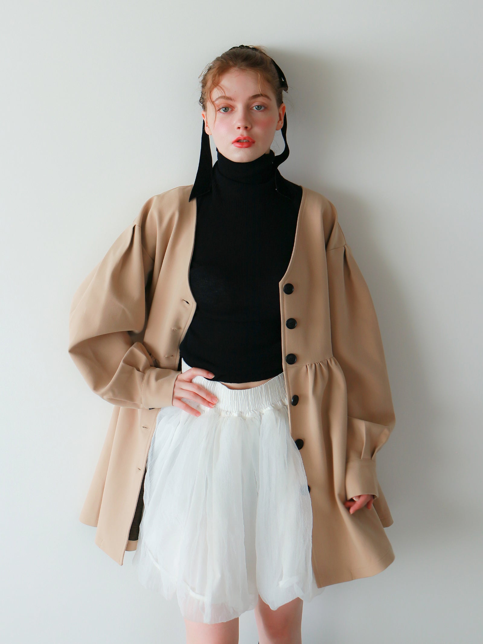 【mic】クラシカルペプラムチュニック