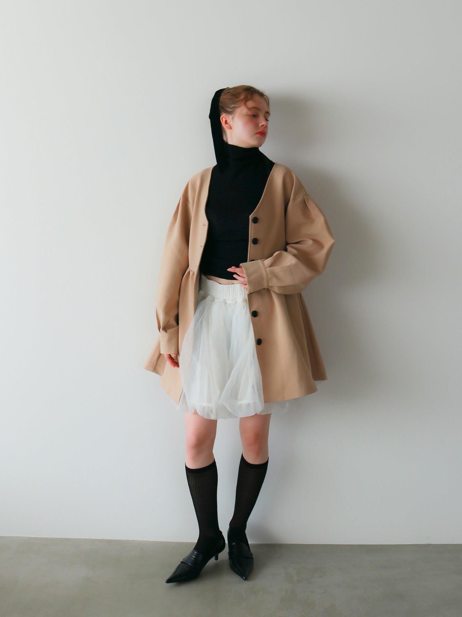 【mic】クラシカルペプラムチュニック