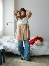 【mic】クラシカルペプラムチュニック