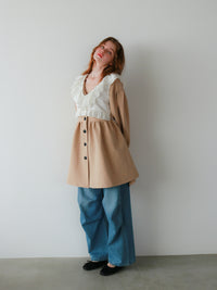 【mic】クラシカルペプラムチュニック