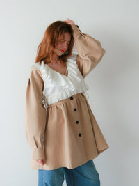 【mic】クラシカルペプラムチュニック