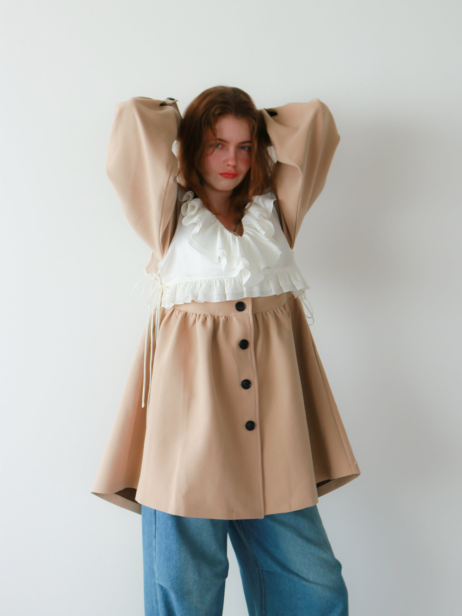 【mic】クラシカルペプラムチュニック