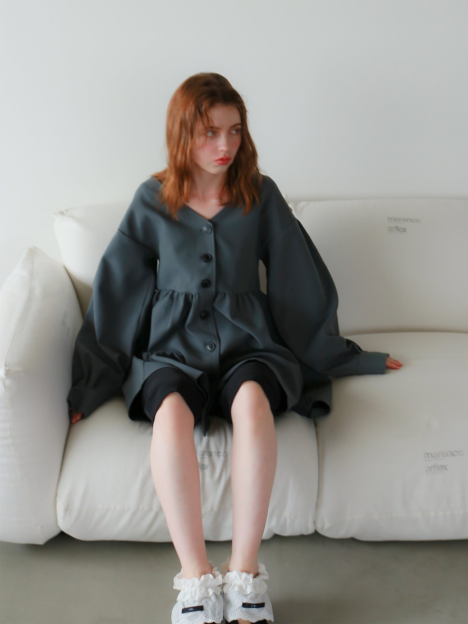 【mic】クラシカルペプラムチュニック