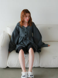 【mic】クラシカルペプラムチュニック