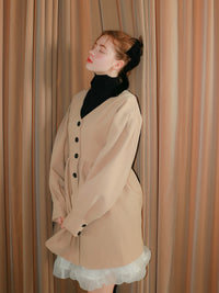 【mic】クラシカルペプラムチュニック