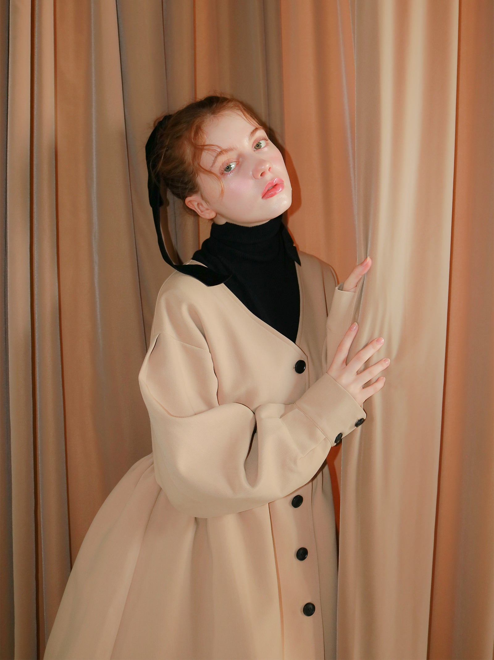 【mic】クラシカルペプラムチュニック