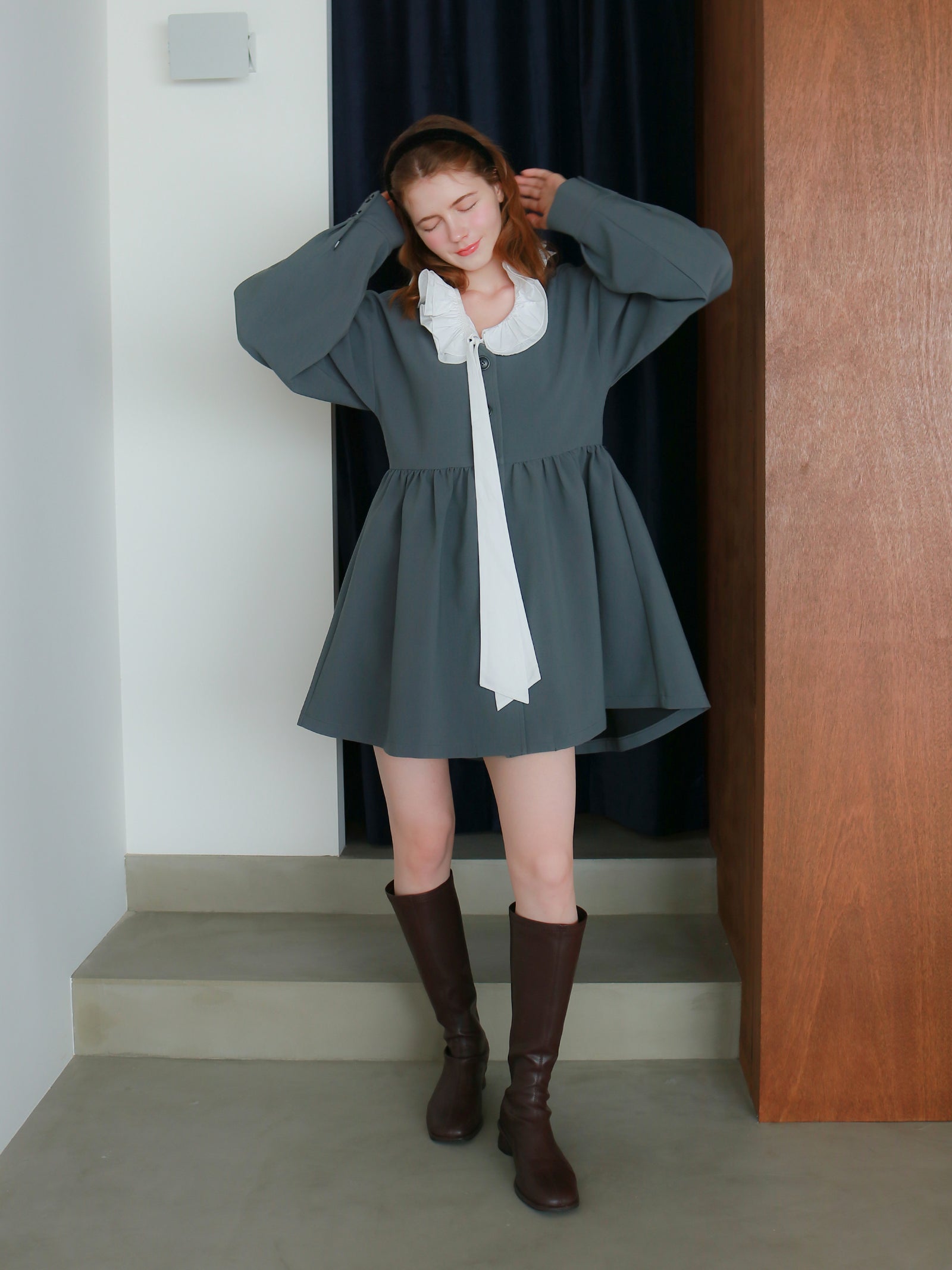 【mic】クラシカルペプラムチュニック