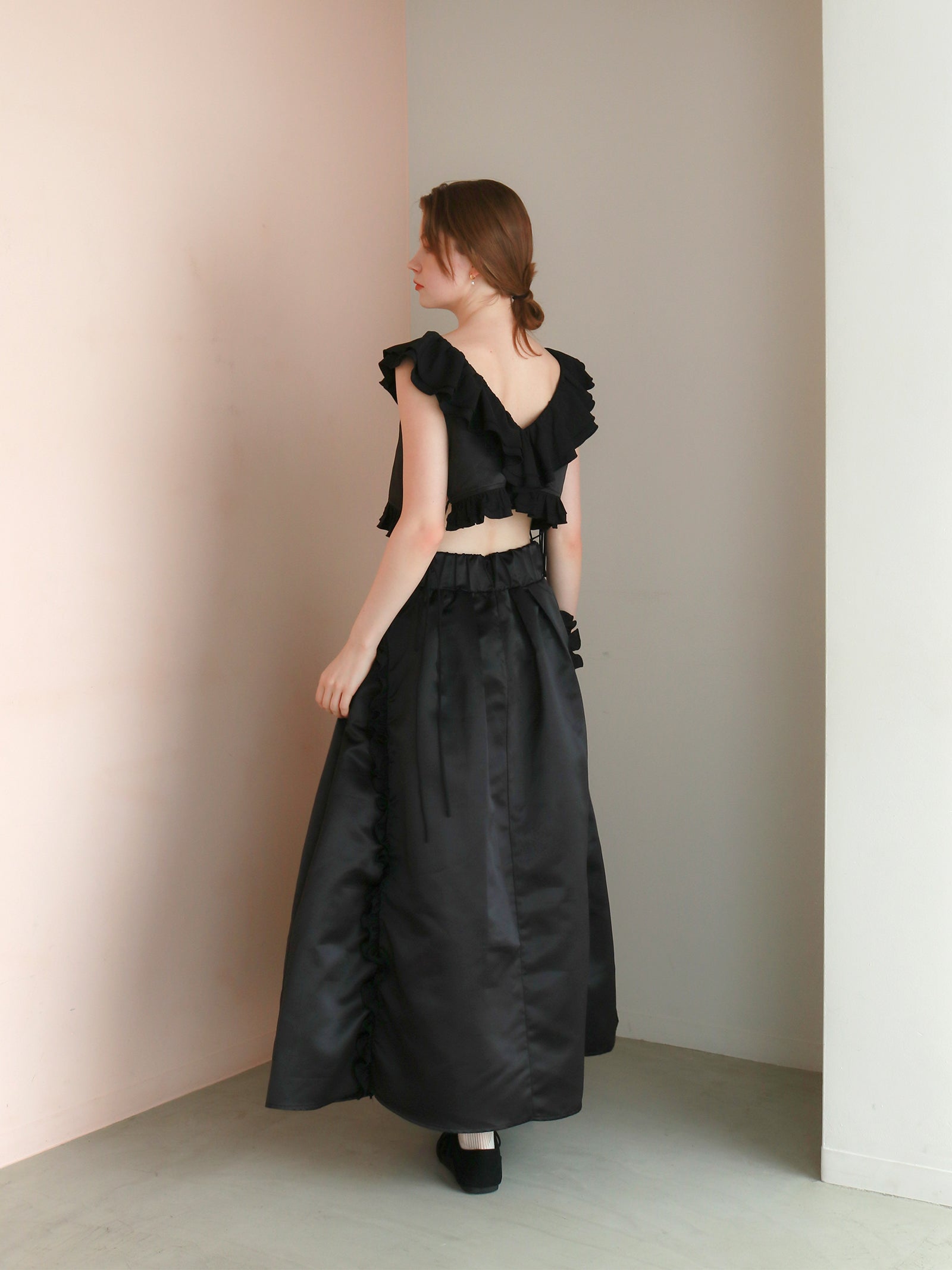 mic】ラッフルリボンビスチェ[セットアップ可能]