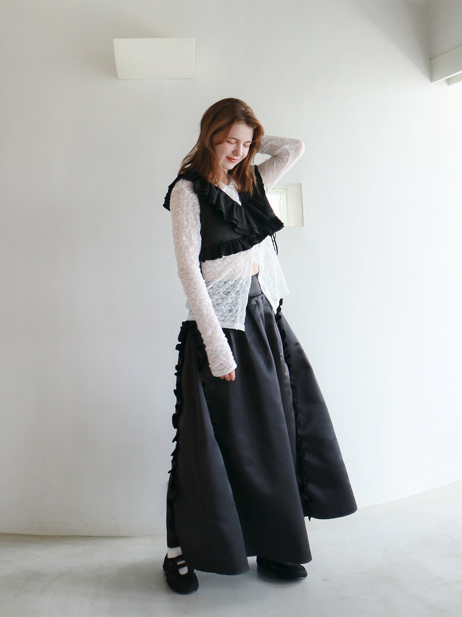 mic】ラッフルリボンビスチェ[セットアップ可能]