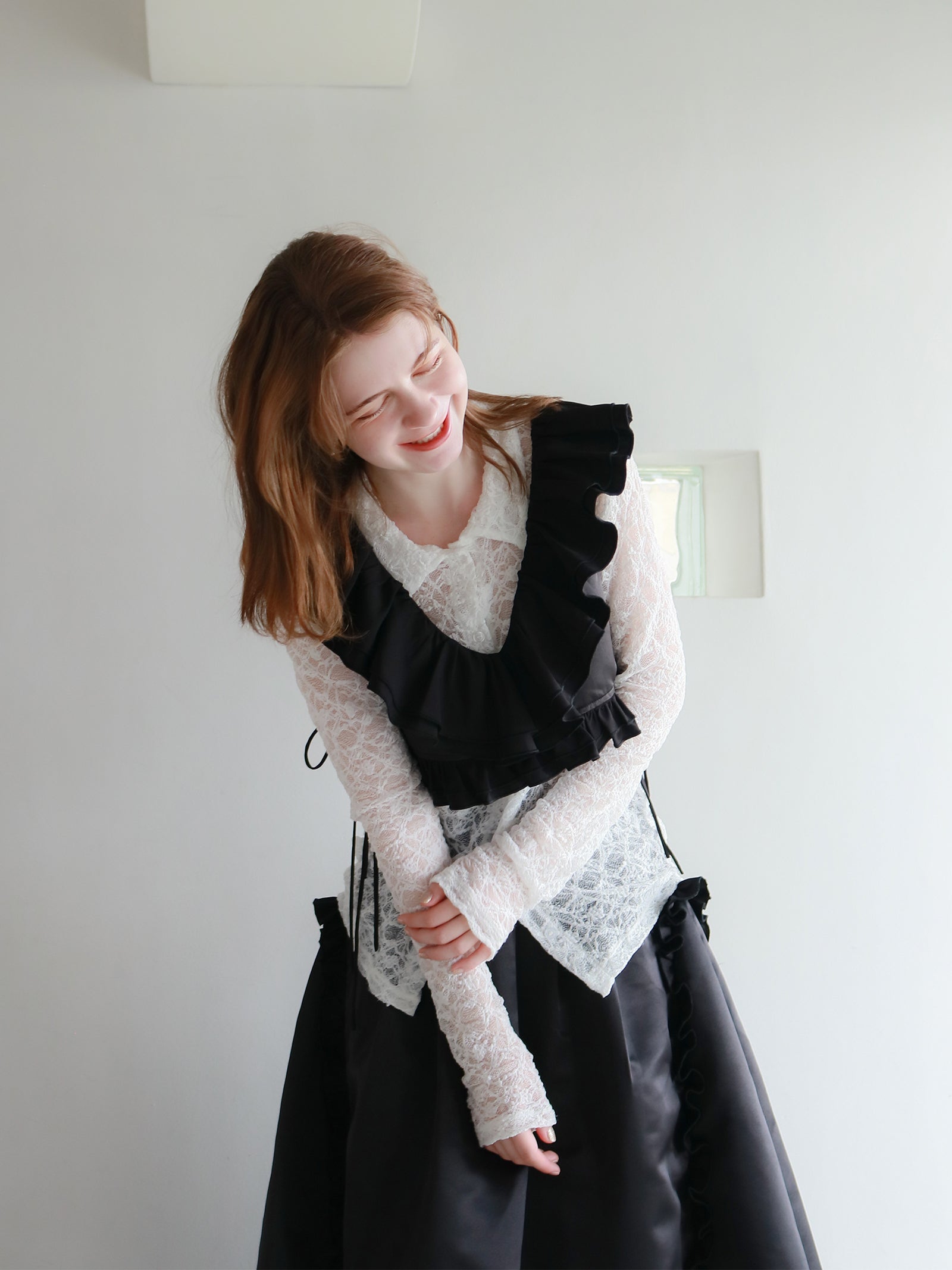 mic】ラッフルリボンビスチェ[セットアップ可能]